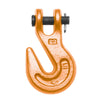 3/4" Alloy Clevis Grab Hook, Forged Alloy, Painted Orange